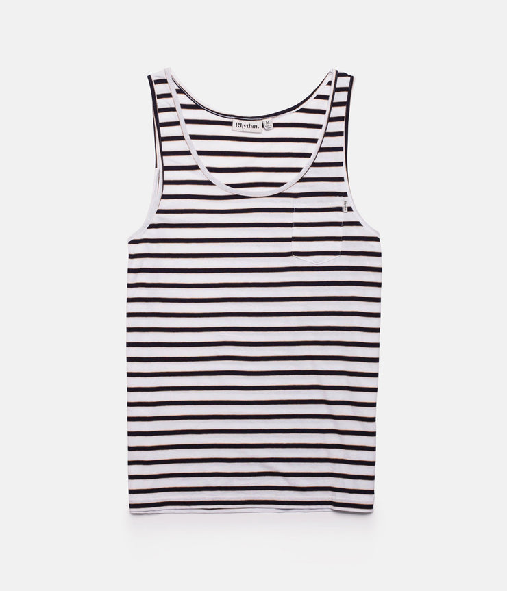 EVERYDAY STRIPE SINGLET CLASSIC NAVY