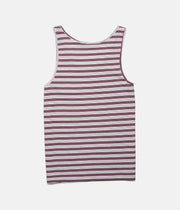 EVERYDAY STRIPE SINGLET VINTAGE RED