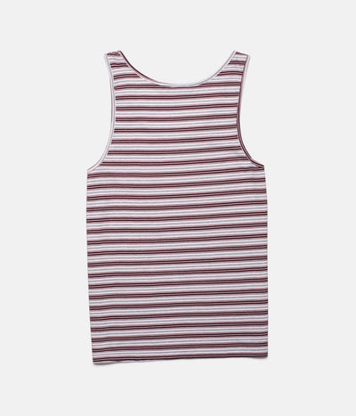 EVERYDAY STRIPE SINGLET VINTAGE RED