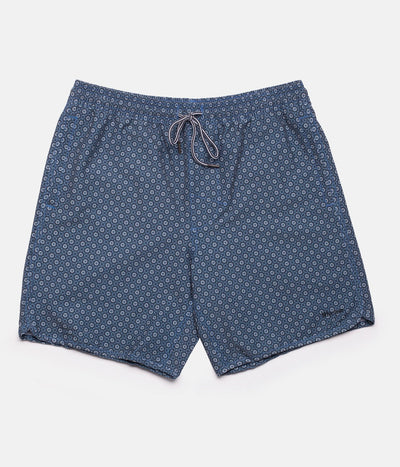 MINI TILE BEACH SHORT INDIGO