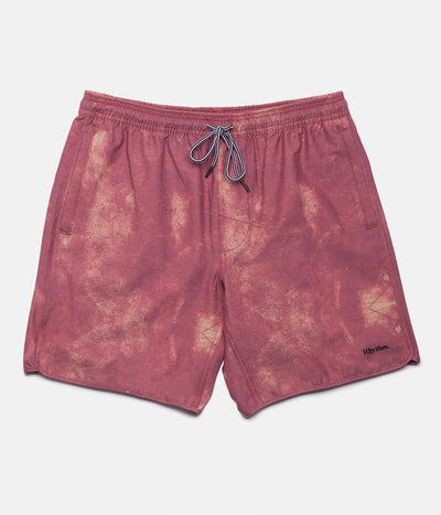 WASHED OUT BEACH SHORT VINTAGE RED