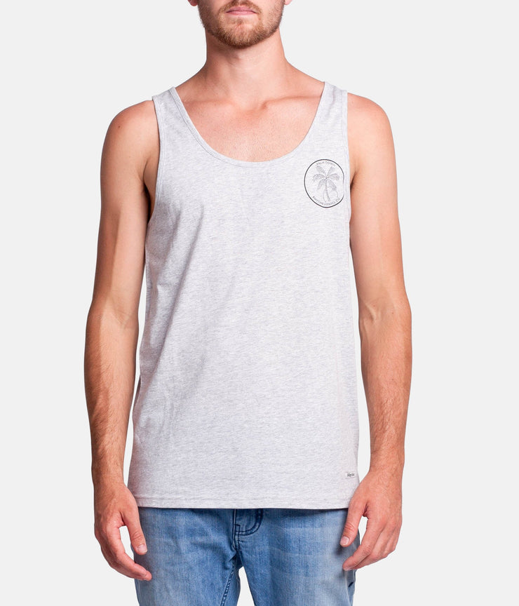 PALM DOWN SINGLET  GREY MARLE
