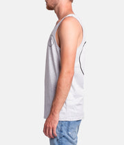 PALM DOWN SINGLET  GREY MARLE