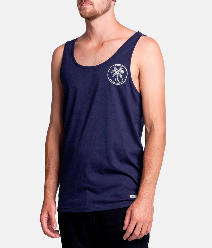 PALM DOWN SINGLET NAVY