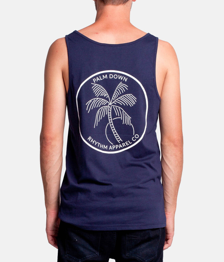 PALM DOWN SINGLET NAVY