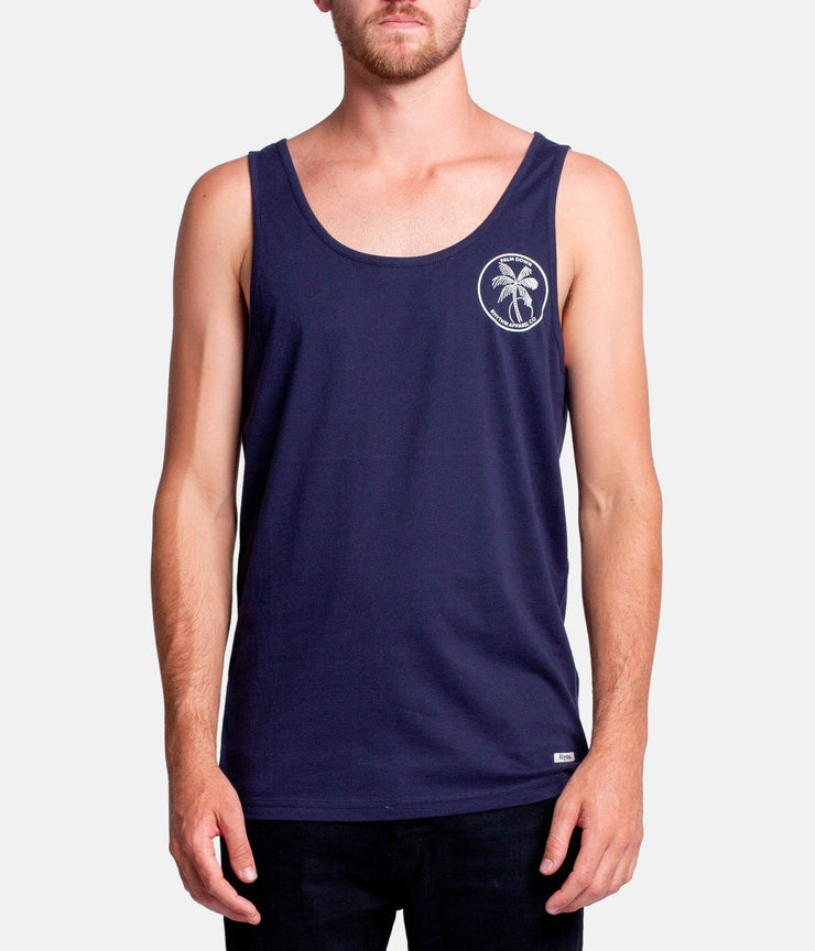 PALM DOWN SINGLET NAVY