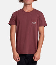 POCKET T-SHIRT VINTAGE RED WASH