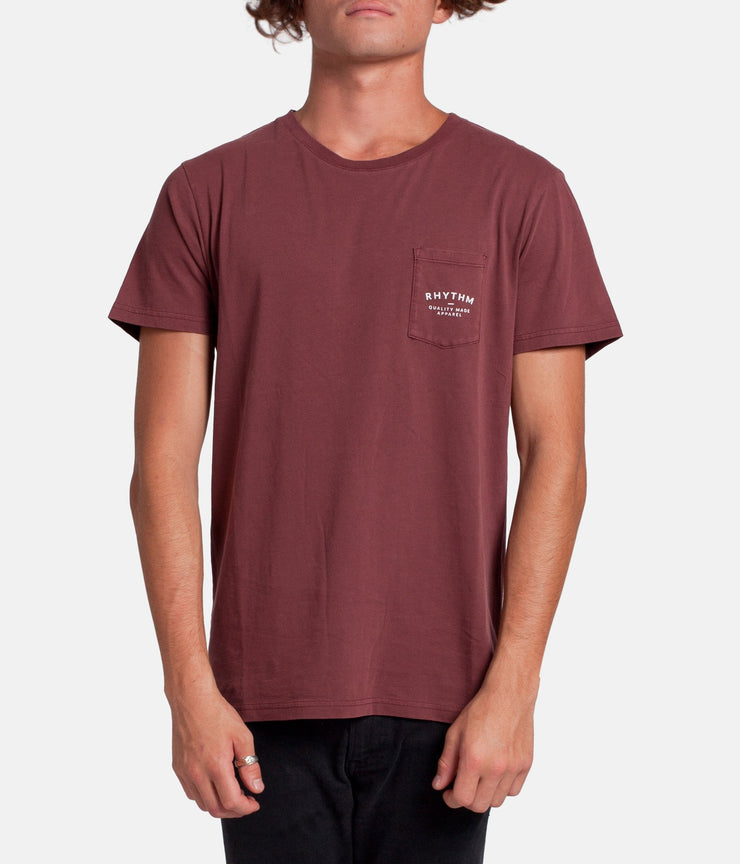 POCKET T-SHIRT VINTAGE RED WASH
