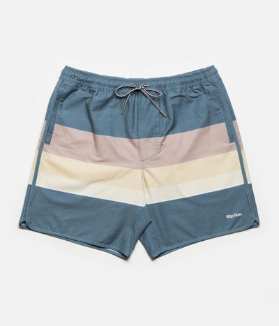RETRO STRIPE BEACH SHORT NAVY