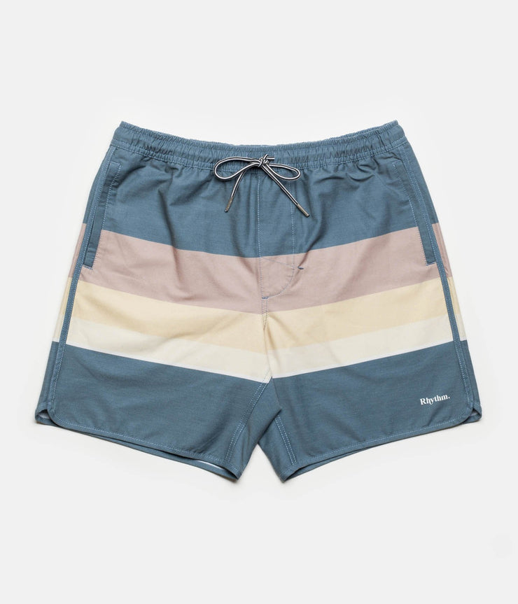 RETRO STRIPE BEACH SHORT NAVY