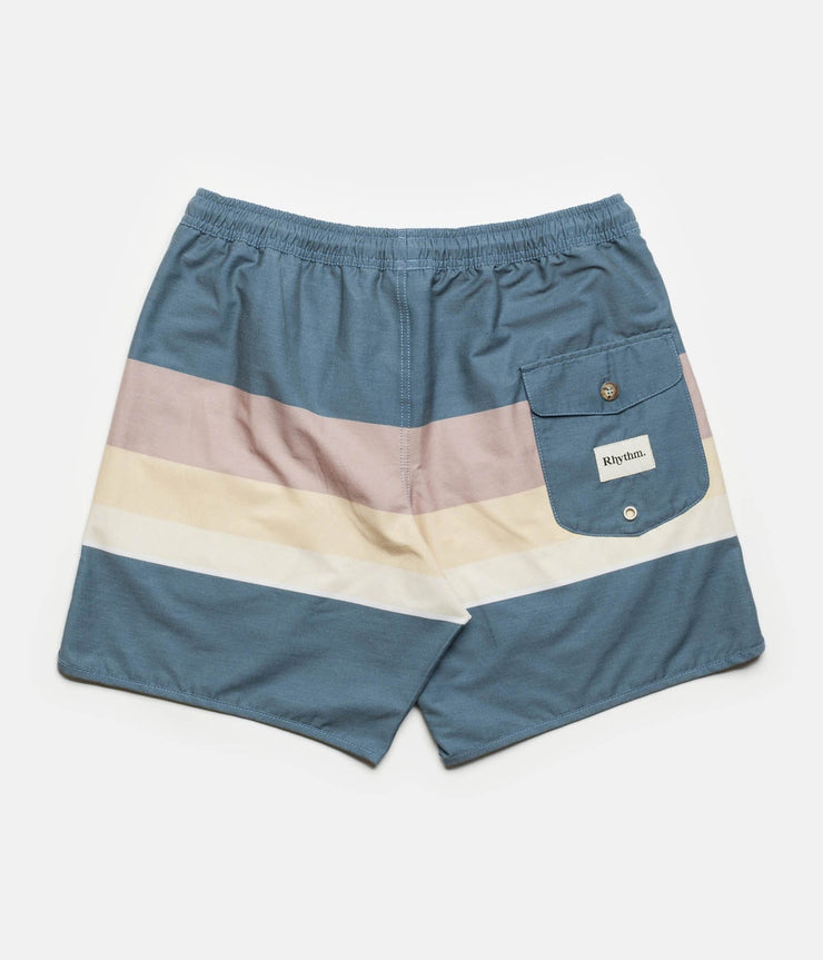 RETRO STRIPE BEACH SHORT NAVY
