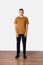 PREMIUM LINEN T-SHIRT ALMOND