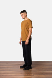 PREMIUM LINEN T-SHIRT ALMOND