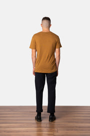 PREMIUM LINEN T-SHIRT ALMOND