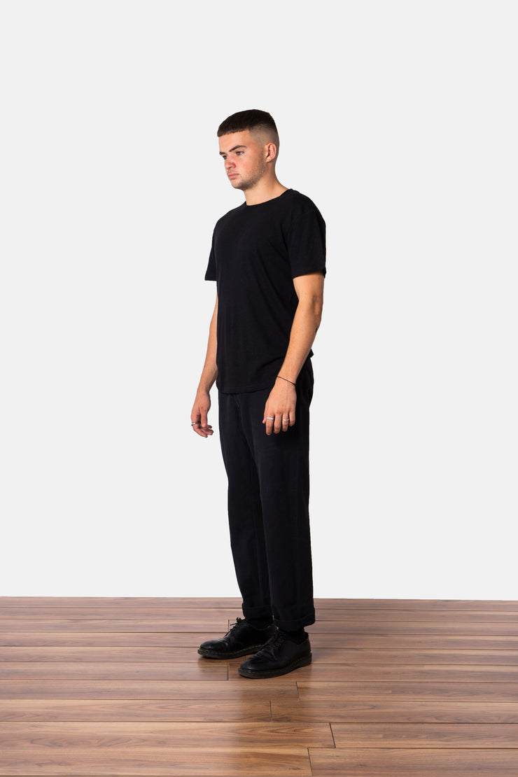 PREMIUM LINEN T-SHIRT VINTAGE BLACK