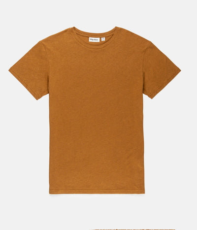 PREMIUM LINEN T-SHIRT ALMOND