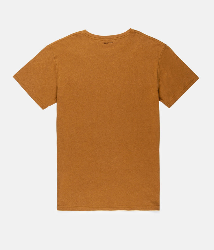 PREMIUM LINEN T-SHIRT ALMOND