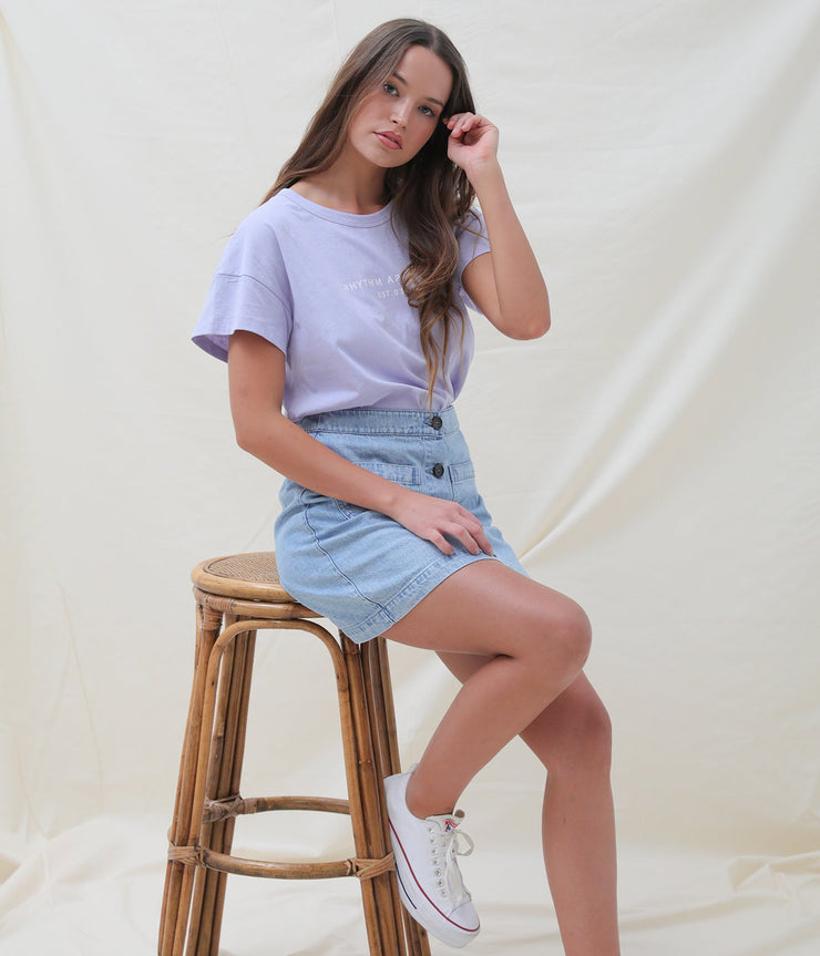 WEEKEND TEE MAUVE