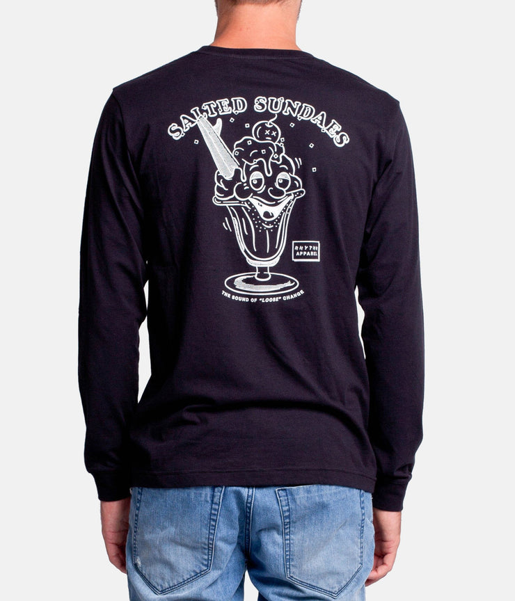 SALTED LS T-SHIRT BLACK