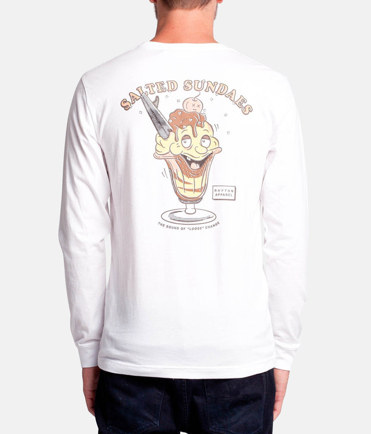 SALTED LS T-SHIRT WHITE