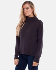 SNOWFLAKE KNIT CHARCOAL