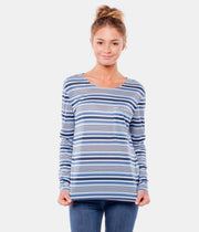 STROKES L/S TOP BLUE