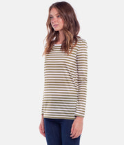 STROKES L/S TOP OLIVE