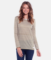 STROKES L/S TOP OLIVE