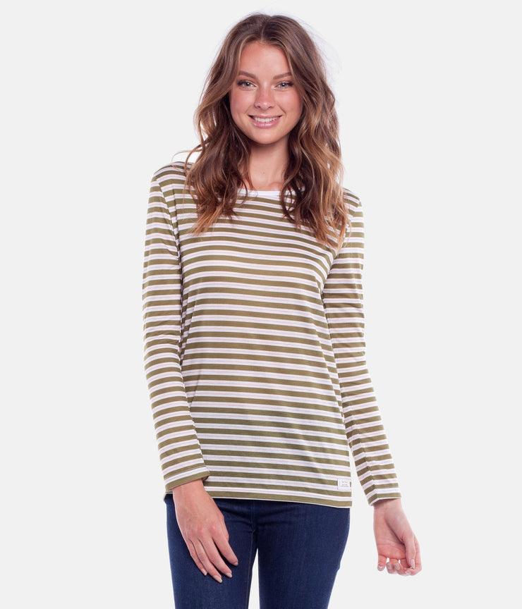 STROKES L/S TOP OLIVE