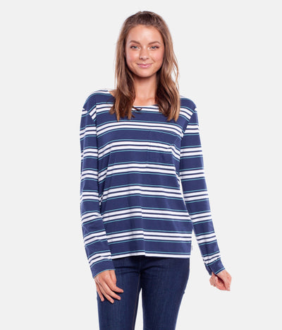 STROKES L/S TOP OCEAN