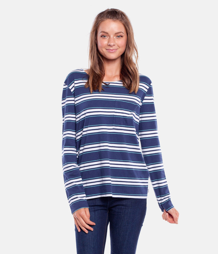 STROKES L/S TOP OCEAN