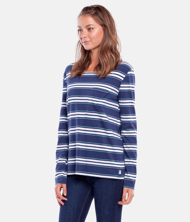 STROKES L/S TOP OCEAN