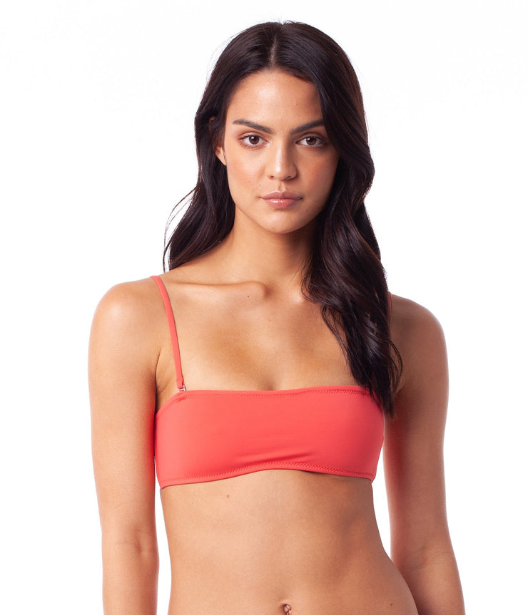 ISLANDER BANDEAU TOP NECTARINE