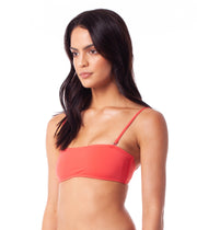 ISLANDER BANDEAU TOP NECTARINE