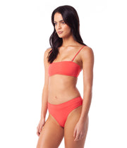 ISLANDER BANDEAU TOP NECTARINE