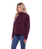 SNOWFLAKE KNIT PLUM
