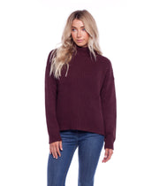 SNOWFLAKE KNIT PLUM