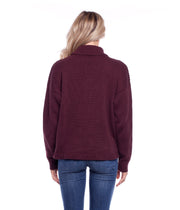 SNOWFLAKE KNIT PLUM
