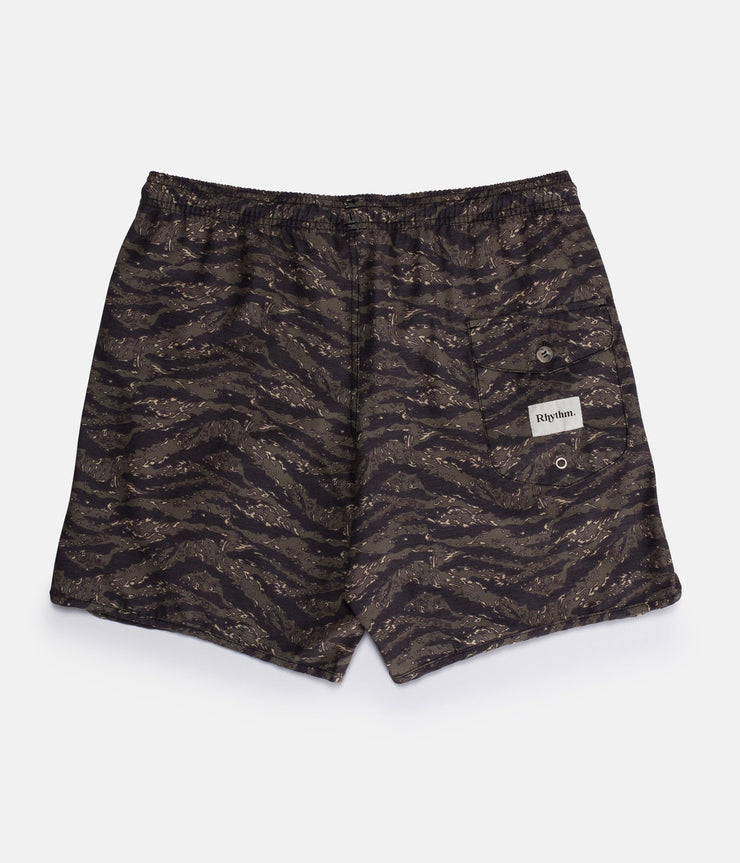 TIGERSTRIPE BEACH SHORT OLIVE