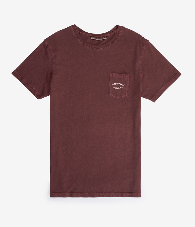 POCKET T-SHIRT VINTAGE RED WASH