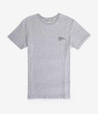 LABEL T-SHIRT GREY MARLE
