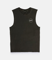 CIRCLE TANK OLIVE WASH