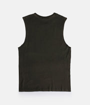 CIRCLE TANK OLIVE WASH