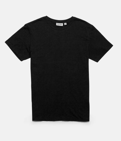 Rhythm Basic Slub T-Shirt Black Front