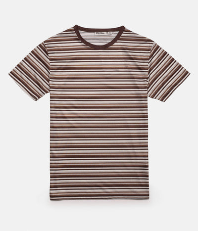 EVERYDAY STRIPE T-SHIRT PANAMA BROWN