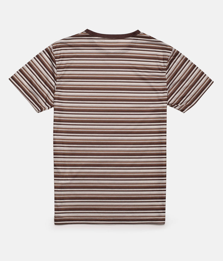 EVERYDAY STRIPE T-SHIRT PANAMA BROWN