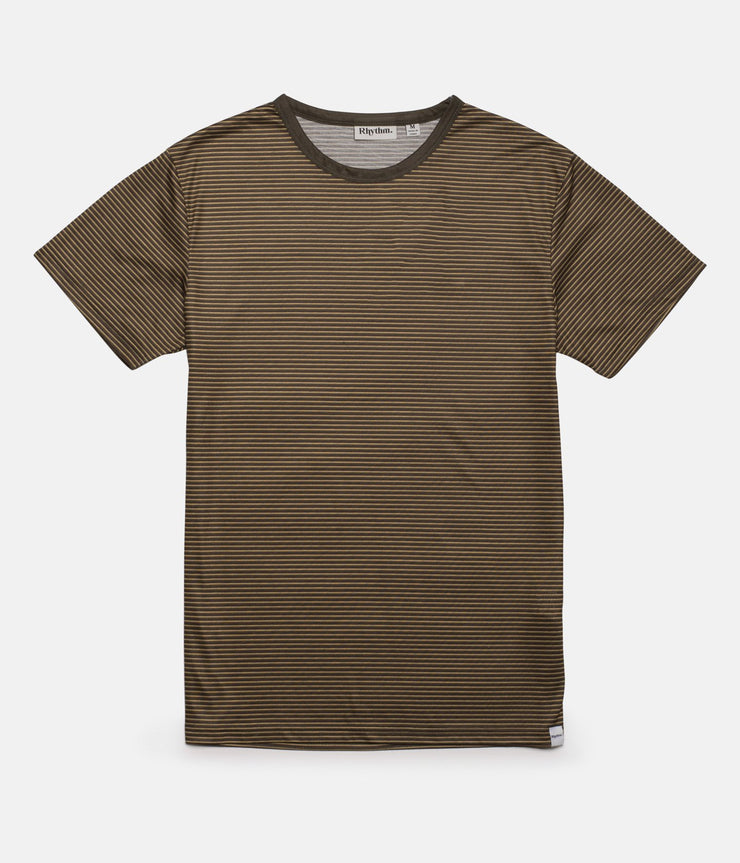 EVERYDAY STRIPE T-SHIRT VINTAGE OLIVE