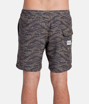 TIGERSTRIPE BEACH SHORT OLIVE