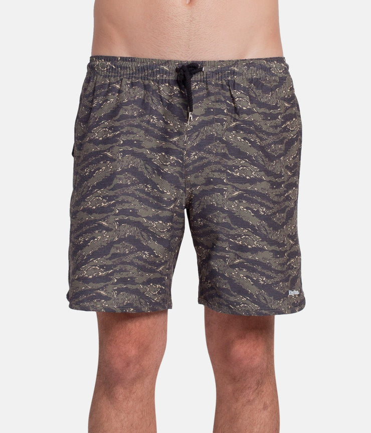 TIGERSTRIPE BEACH SHORT OLIVE