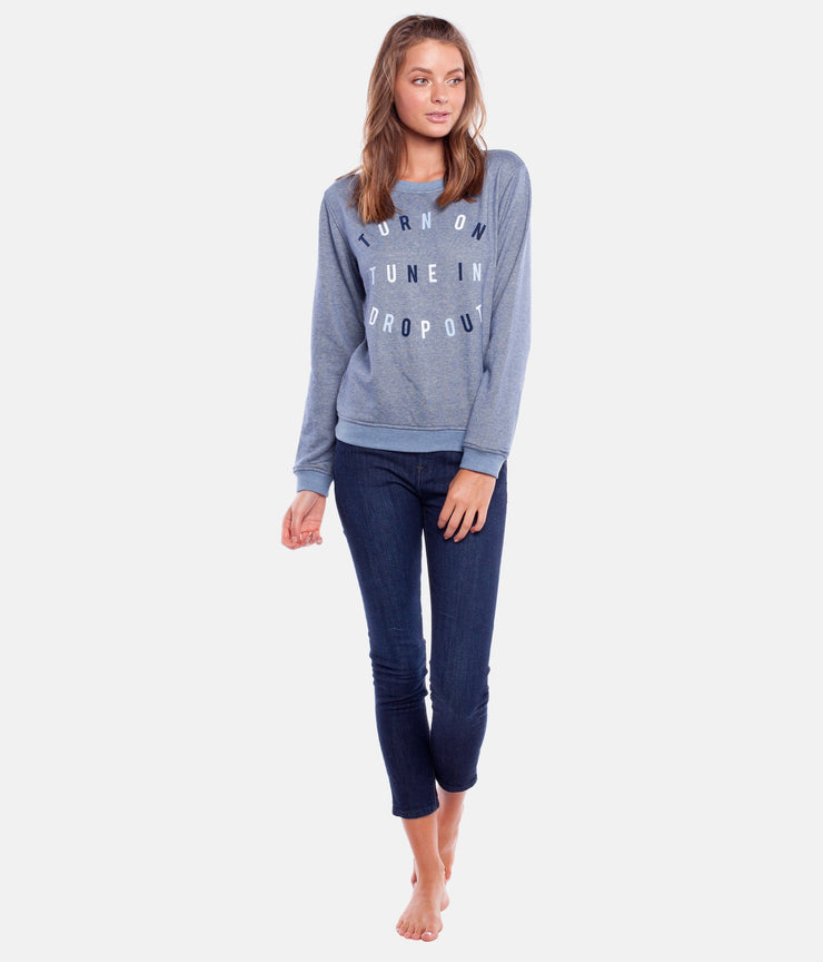 TUNE IN PULLOVER CHAMBRAY